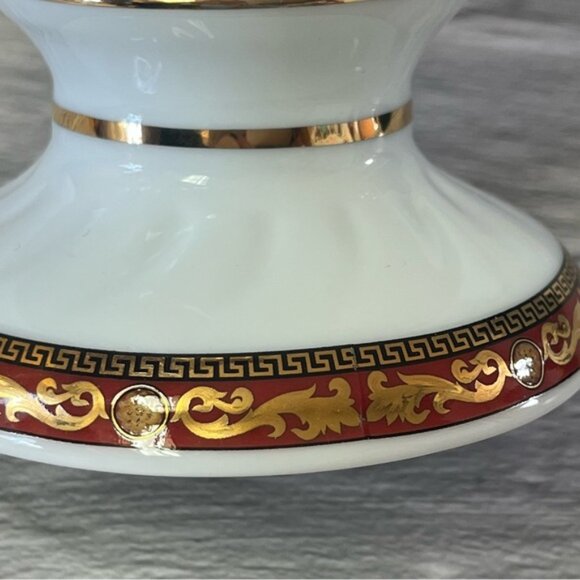 T. Limoges Juno Casa Elite Bacchus God Of Wine Pedestal Bowl Fine Porcelain - Picture 6 of 11